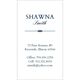 Vertical Elegant Script Business Cards - Raised Ink Image 1 of 2
